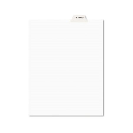 THE WORKSTATION Preprinted Legal Bottom Tab Dividers- Exhibit B- Letter- 25/Pack TH38983